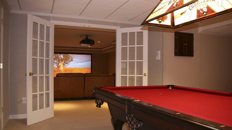 A Stony Brook basement that was redone by Alure Home...