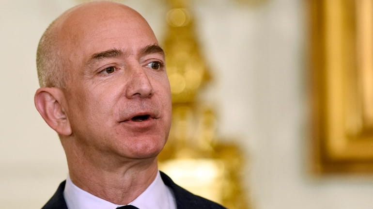Jeff Bezos, the founder and CEO of Amazon.com, in Washington...