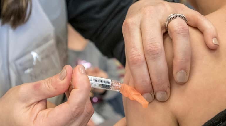 The number of confirmed flu cases in New York was...