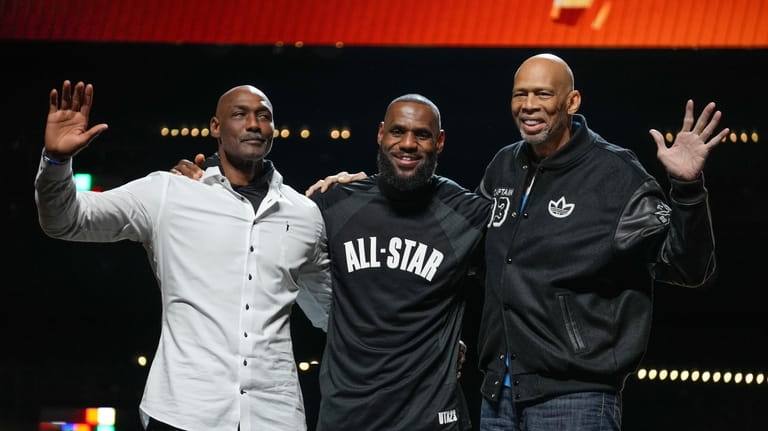 The top three all-time leading NBA scorers, LeBron James, Kareem...