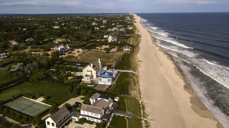 Oceanfront homes in Southampton.