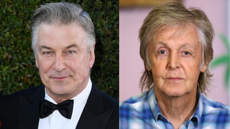 Alec Baldwin, left, talks with Paul McCartney in an interview airing...