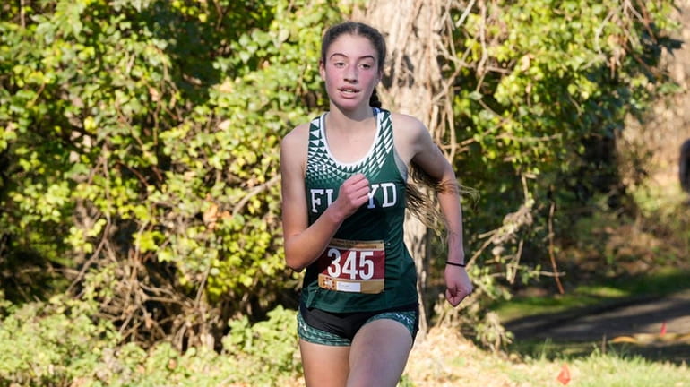 Zariel Macchia of of Floyd during the state Federation cross...