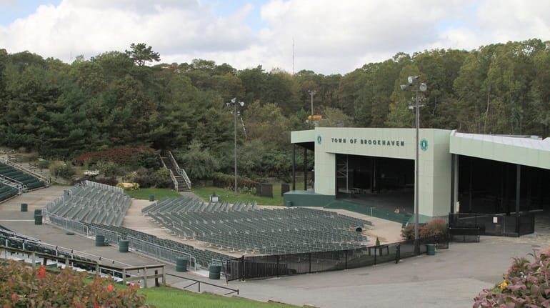 An 18-year-old was charged with damaging the Bald Hill amphitheater, seen...