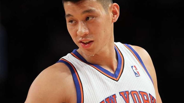 Jeremy Lin of the New York Knicks in action against...