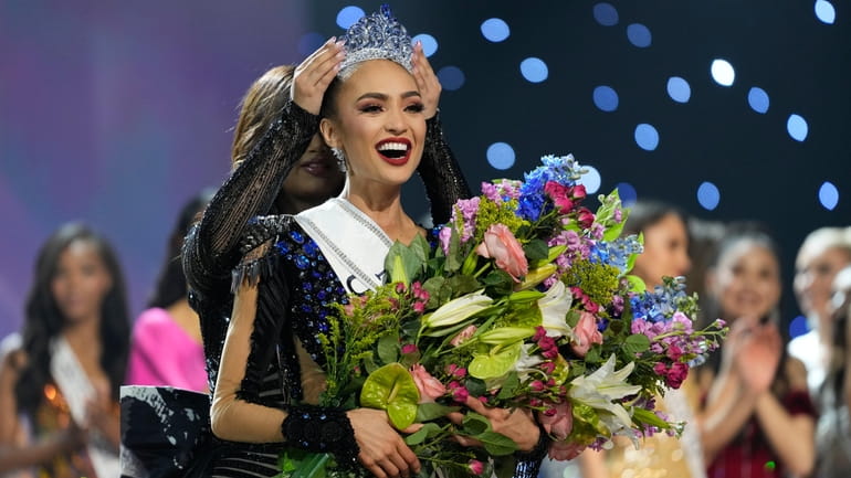 Miss USA R'Bonney Gabriel is crowned Miss Universe during the...