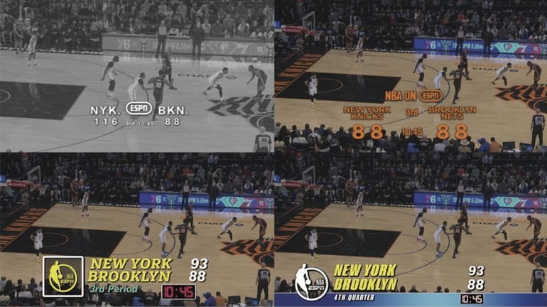 A preview of the scoreboard graphics to be used in...