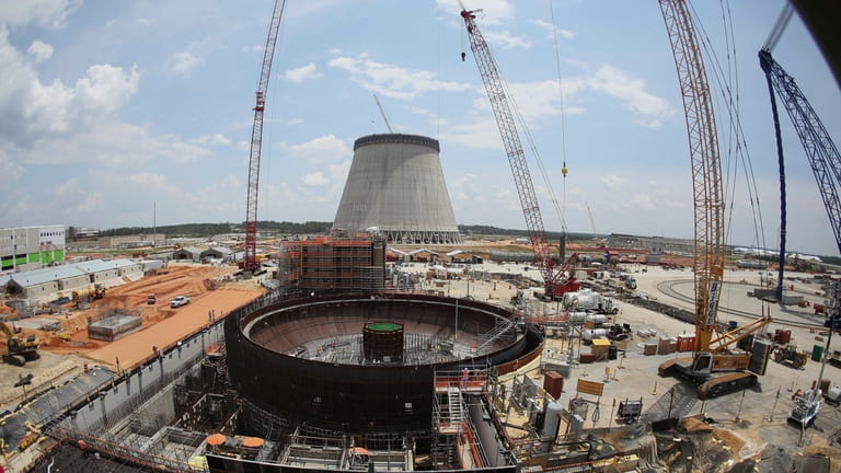 FILE- Construction continues on a new nuclear reactor at Plant...