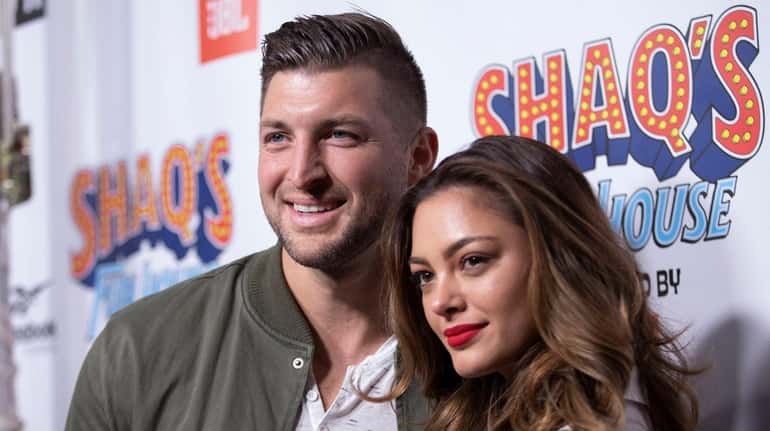 Tim Tebow and Demi-Leigh Nel-Peters attend Shaq's Fun House at...