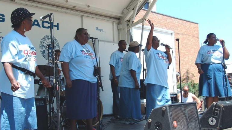 Various groups perform at the annual Gospel Explosion in Long...