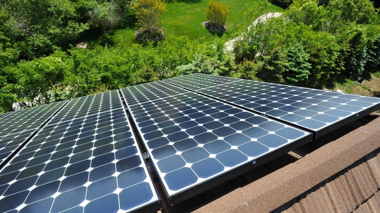 These solar cell panels are the roof of a home...