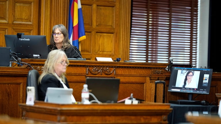 Katrina Pierson testifies remotely as Judge Sarah B. Wallace presides...