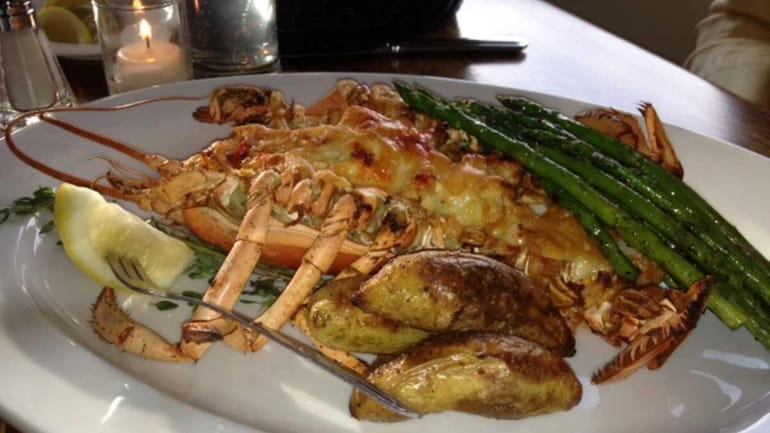 Lobster thermidor at The Bell & Anchor in Sag Harbor.