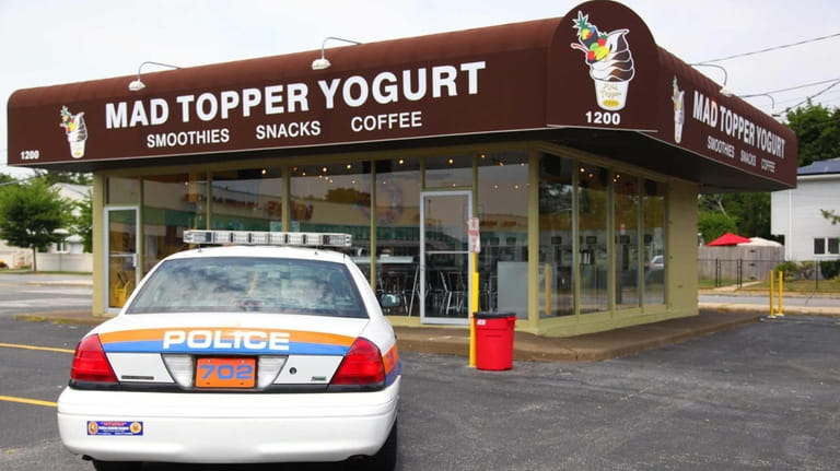 Mad Topper ice cream store located on Hicksville Road in...