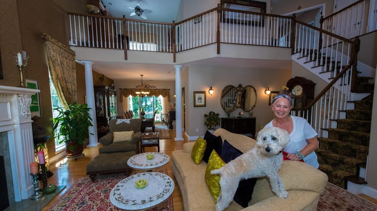 Cynthia Crockford and her dog Darla at her Mount Sinai...
