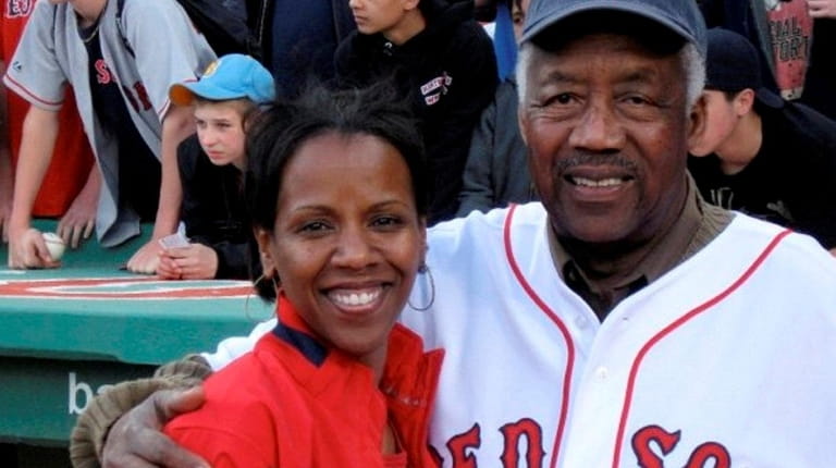 Former Boston Red Sox icon Pumpsie Green with daughter Keisha...