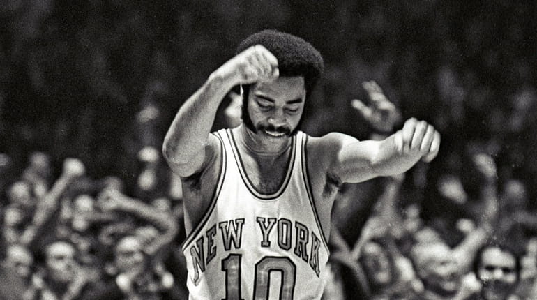 The Knicks' Walt "Clyde" Frazier scored 36 points and had 19...
