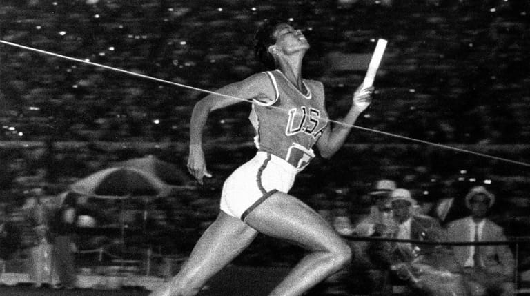 Wilma Rudolph anchored Team USA's gold-medal women's 4 x 100-meter relay...