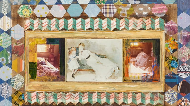 "Berthe Morisot & Me," Miriam Schapiro's mixed media with collage...
