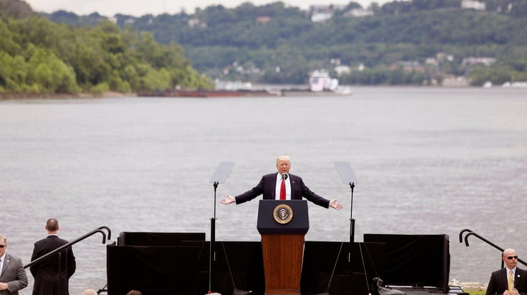 President Donald Trump on June 7, 2017 in Cincinnati, Ohio.