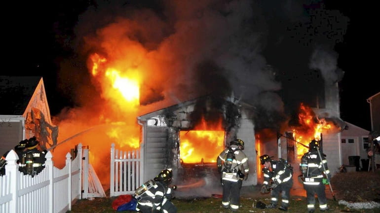 Firefighters responded to a house fire at about 5 a.m....