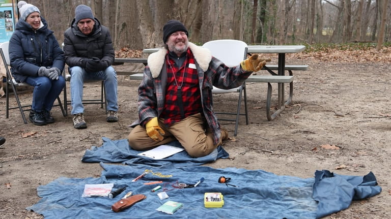 Eric Powers teaches the Wilderness Survival Series at Sands Point...