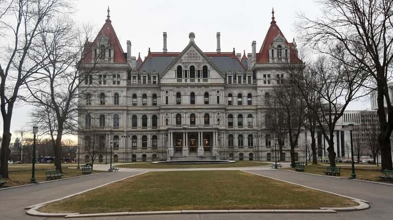 A view of the State Capitol in Albany on Jan....