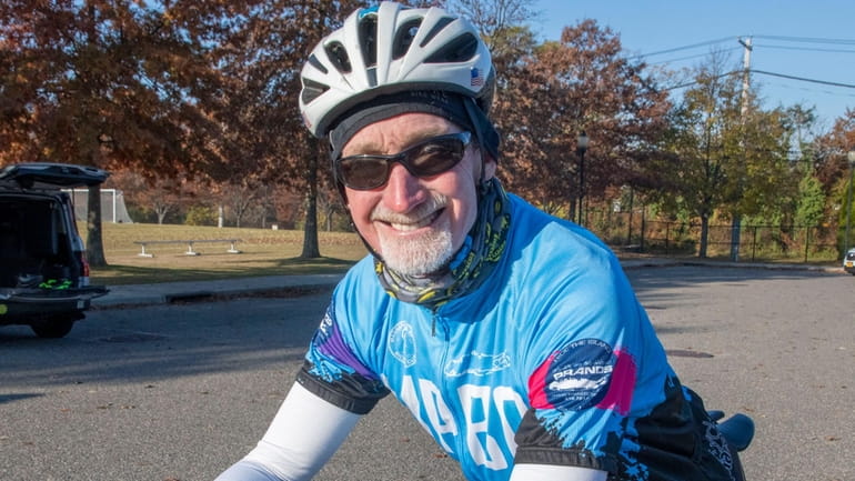 Brian MacKAY of Long Beach nears goal of cycling 36,500 miles in 2023 ...